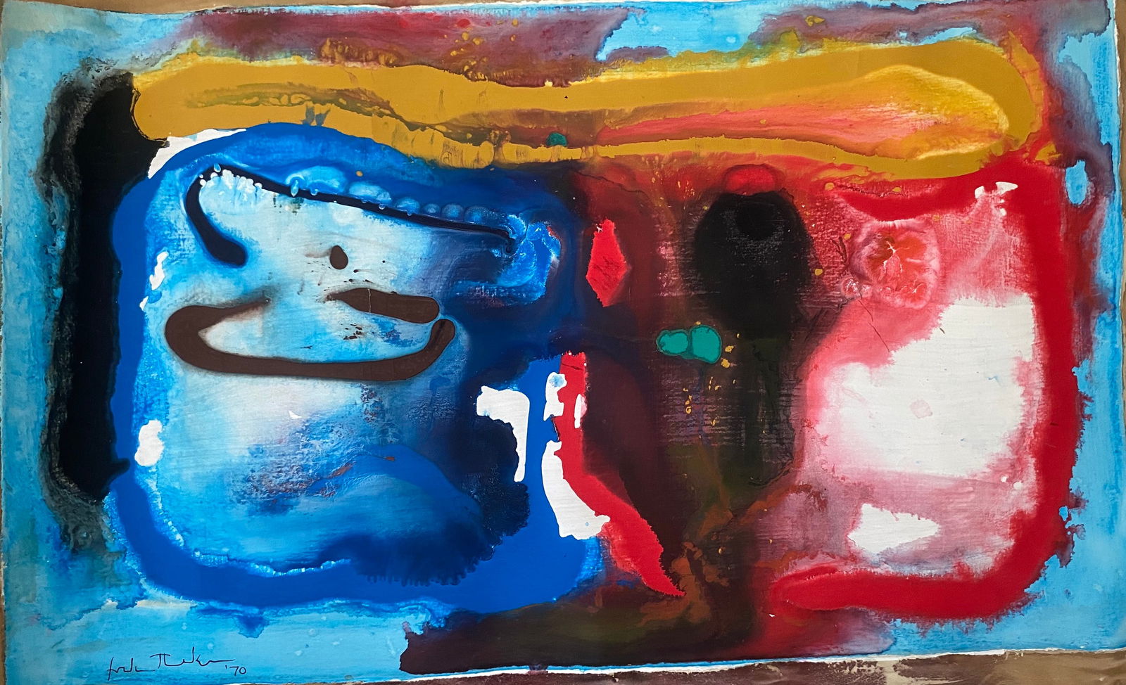 Abstract Acrylic Canvas, signed