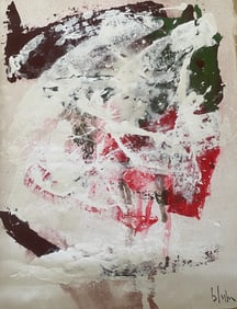 Abstract Acrylic Canvas, signed