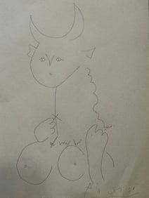 Pablo Picasso Drawing on paper