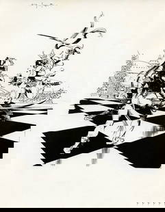 FRANK FRAZETTA Prints Offset Lithograph: FRANK FRAZETTA Prints Offset Lithograph Published: 1978 Peacock Press, New YorkDimensions: 11 x 9 in. (28 x 22 cm)Paper: Semi-gloss, medium weight reverse: blank with small title text