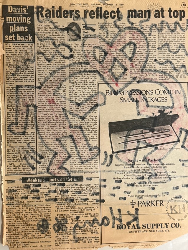Keith Haring Newspaper - 2