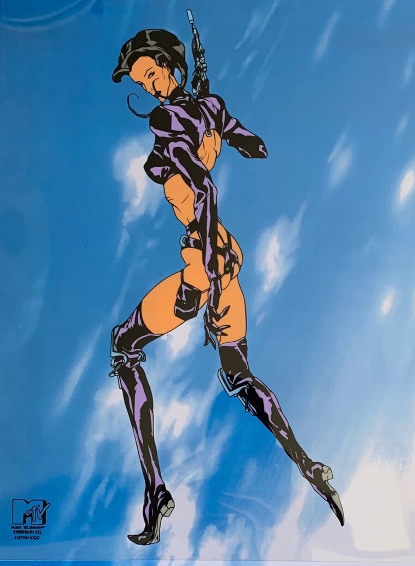 Rare limited-edition sericel from the iconic MTV Studios