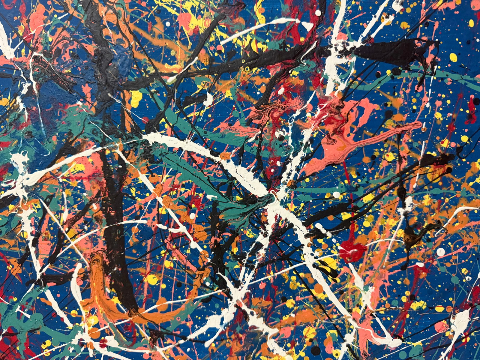 Jackson Pollock Abstract Painting on Paper: Jackson Pollock Abstract Painting on Paper (After the Artist)Approximate Size: 12 x 9 inchesThe work of Jackson Pollock, a pioneering figure in the Abstract Expressionist movement, inspires this