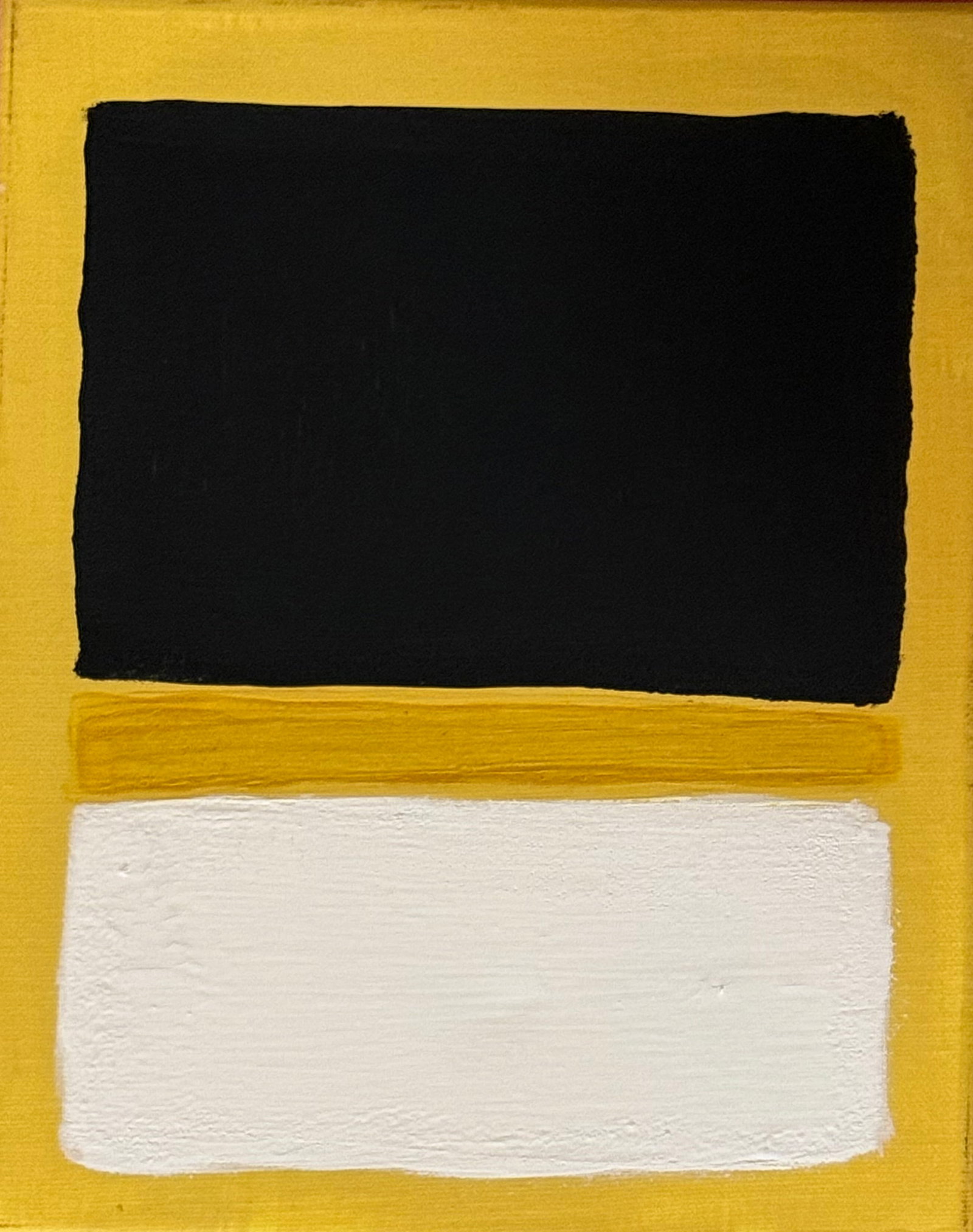 In Style of Mark Rothko- American Abstract Mixed Media on Canvas: In Style of Mark Rothko- American Abstract Mixed Media on Canvas. Stamp "MARK. ROTHKO" on verso. Stretched Canvas Size: 25.4 x 20.32 cm (10 x 8 in)