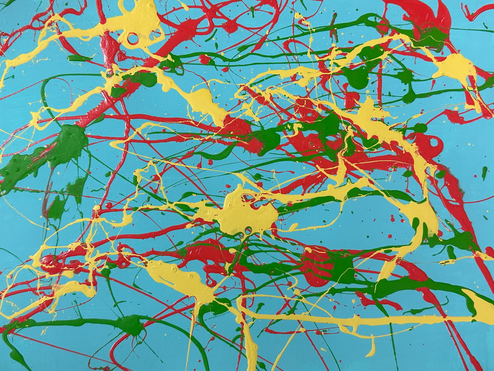 Jackson Pollock Abstract Painting on Paper (1 of 2)