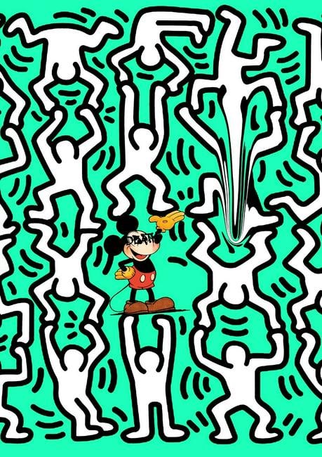 Graffiti Pop Art Print: Graffiti Pop Art Print. Size:12 x 17 inches, SIGNED SEALED.