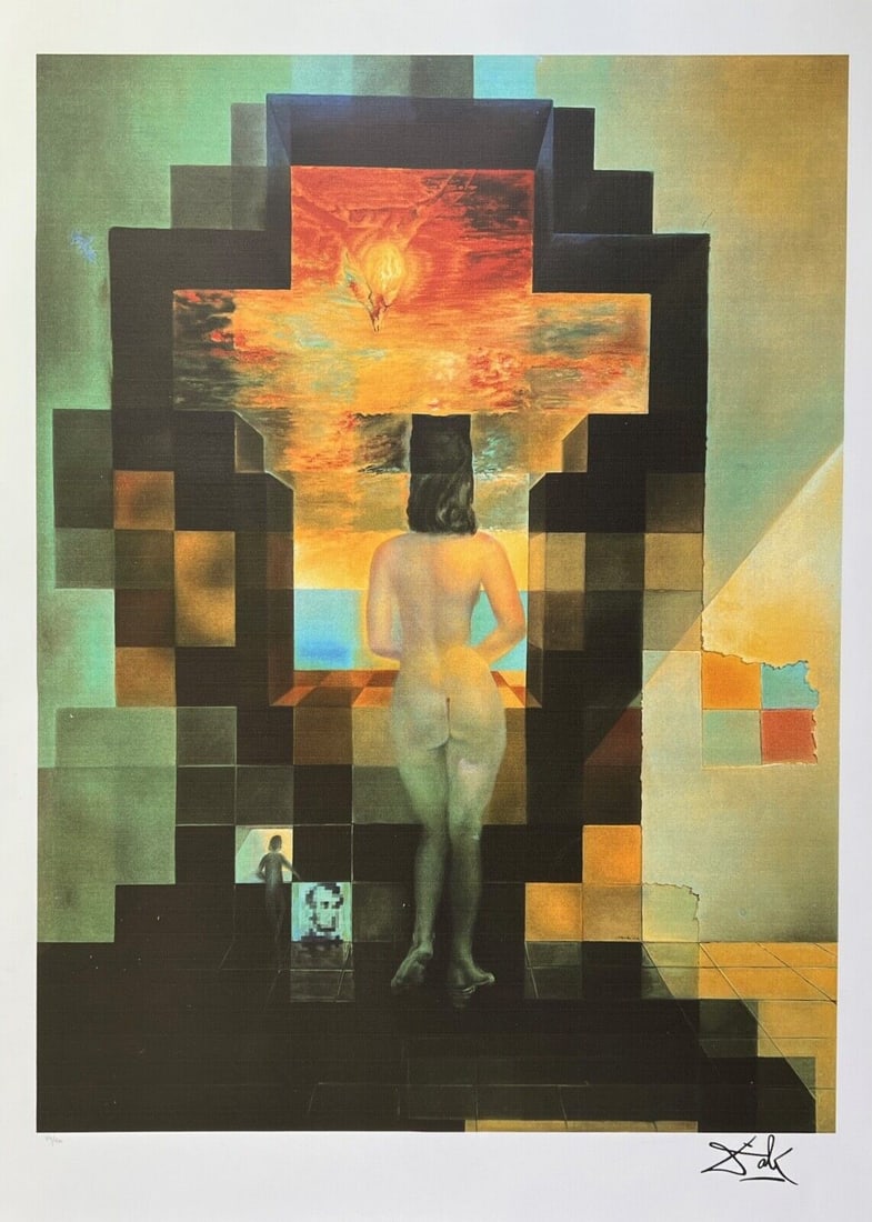 Salvador Dali Lithograph Art: Salvador Dali Lithograph Art. This subject is facsimile signed which means it has a copy of Dali's signature. Pencil numbered from a limited edition of 500. Paper measures 30" x 22". Image measures 27