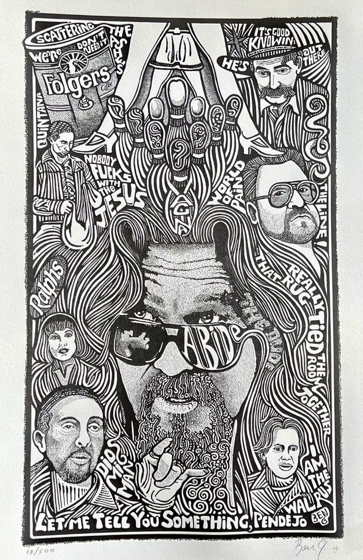 Rare Limited Edition Art Print/poster: This is a rare limited edition Art Print/poster piece, signed, Numbered from an edition of 500. Measures 11 x 17. Comes unframed.