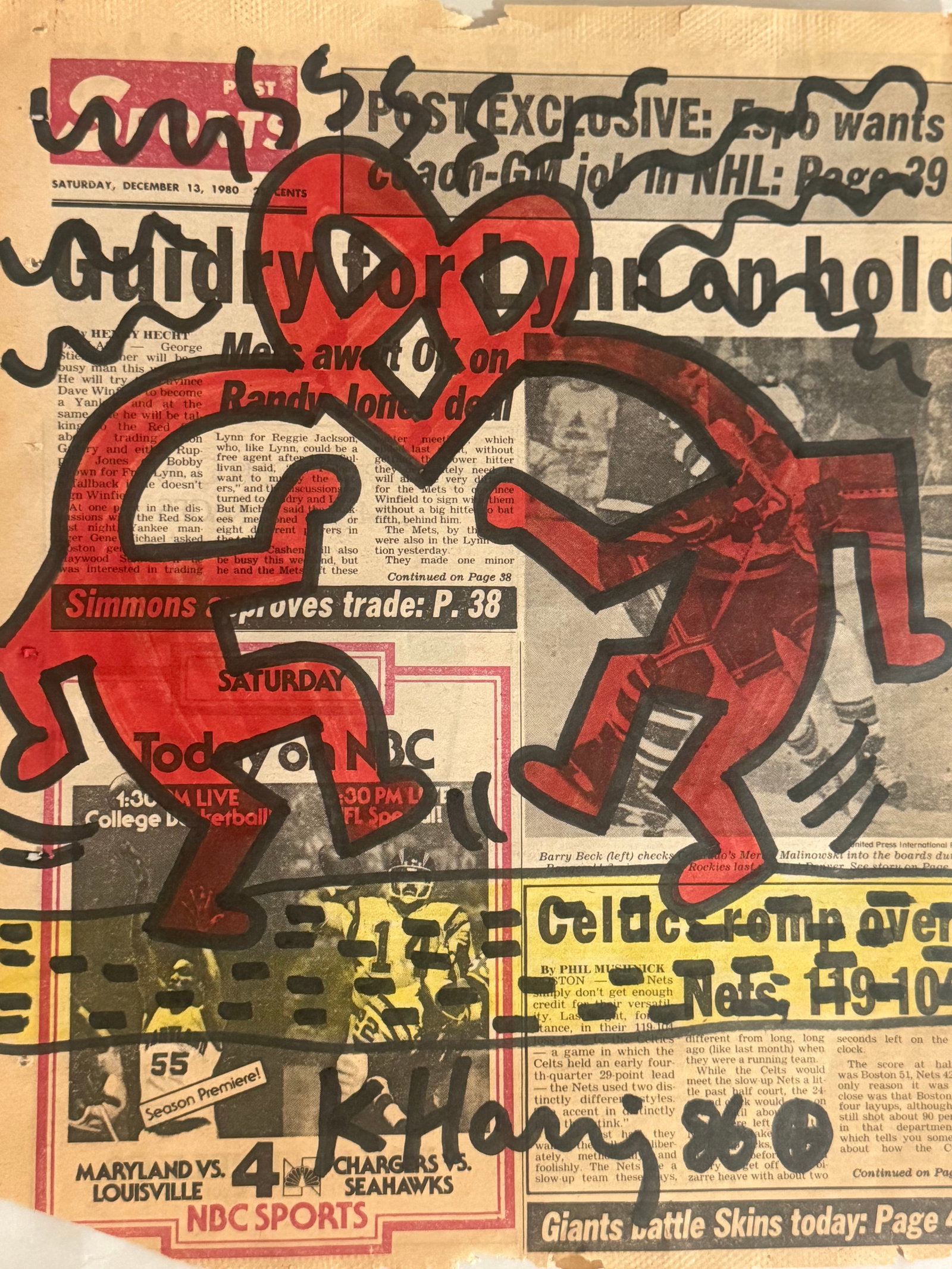 Keith Haring Newspaper (1 of 4)