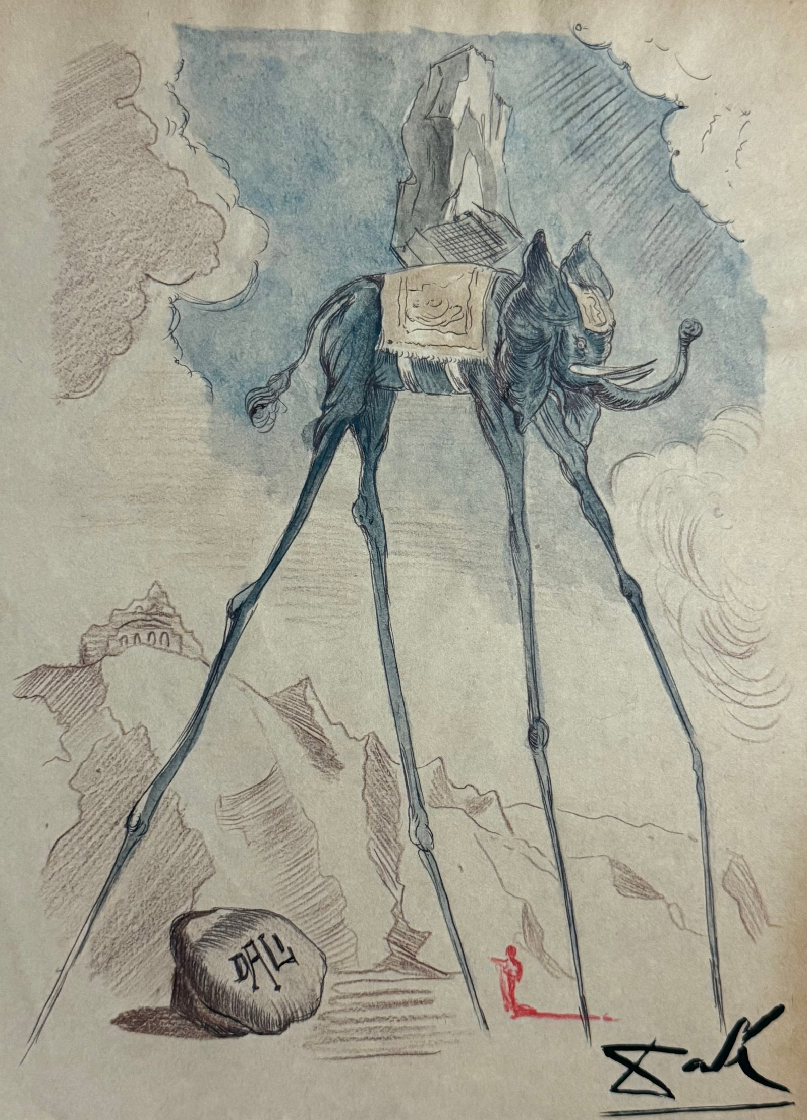 Salvador DalÃ­ Drawing on paper (1 of 2)