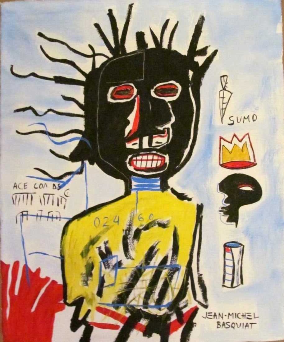 Jean-Michele Basquiat - Painting on Canvas (1 of 3)