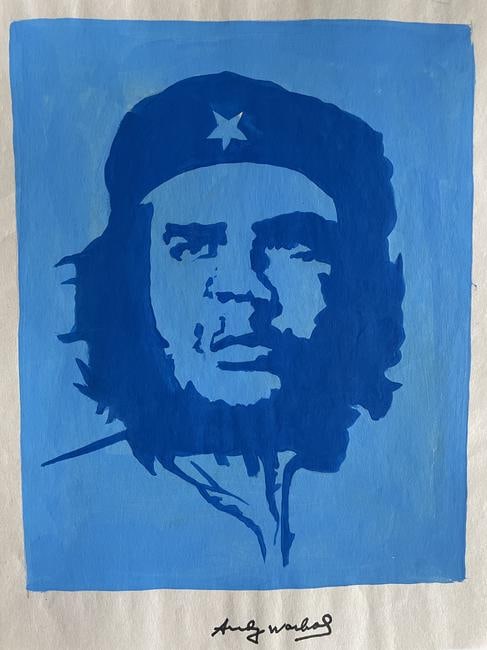 Signed Andy Warhol Mixed Media on Paper: Signed Andy Warhol Mixed Media on Paper, Stamp on verso inscribed Authorized by the Andy Warhol Foundation. Size Approx Size: 11 3/4 x 8 1/2 inches. NY Collector. No COA or Documents. Sold as is to