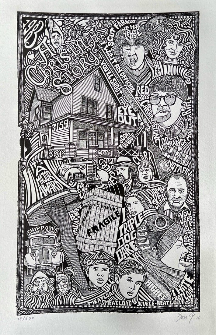Rare limited edition Art Print/Poster Piece: This is a rare limited edition Art Print/poster piece, signed, Numbered from an edition of 500. Measures 11 x 17. Comes unframed.