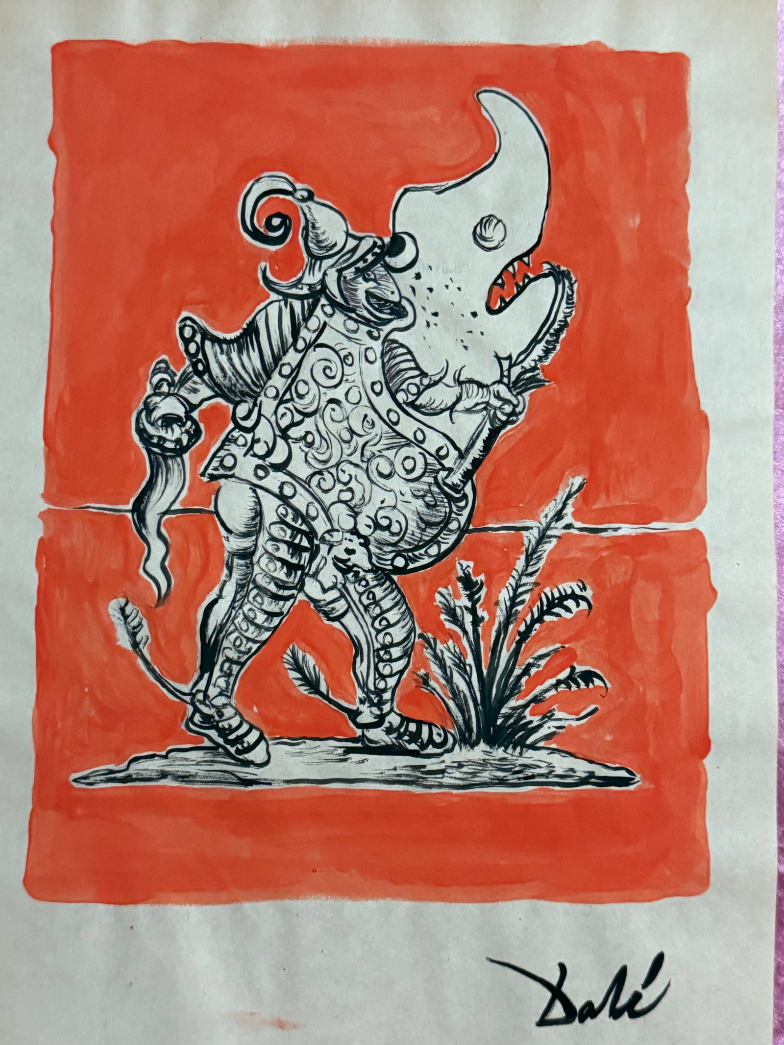 Salvador DalÃ­ Drawing on paper (1 of 2)