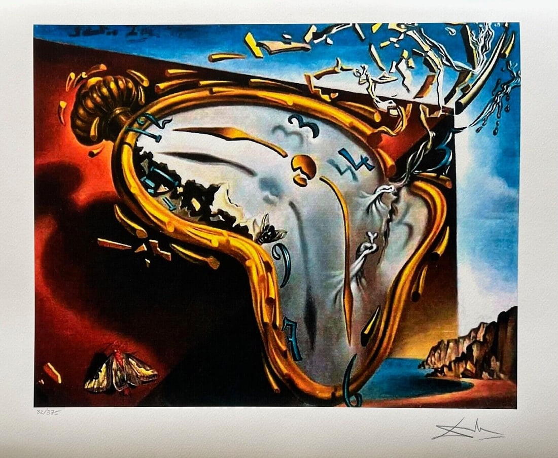 Limited edition Salvador Dali Print: This is a limited edition Salvador Dali Print. This piece is a facsimile signed on the lower right. Pencil numbered from an edition of 375. The paper measures 17" x 24". The image measures 14" x