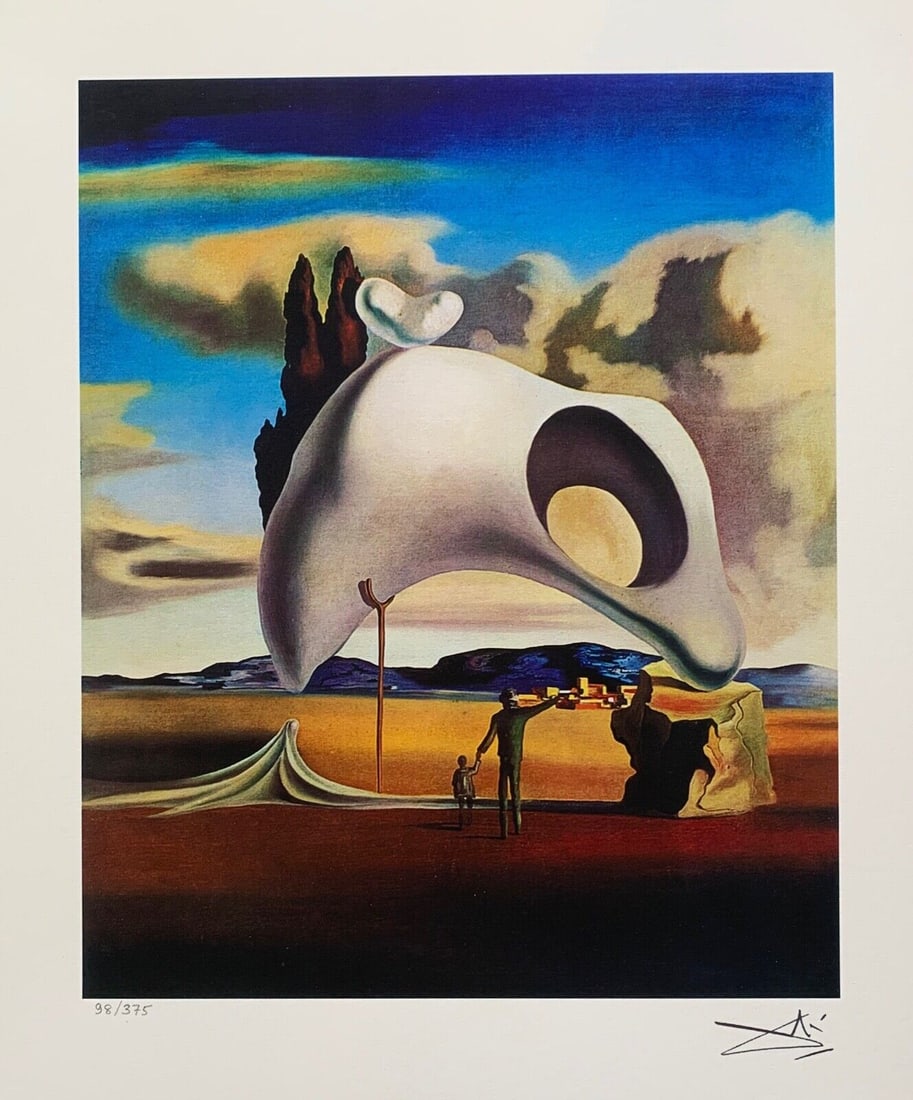 Salvador Dali Limited Edition Print: Salvador Dali Limited Edition Print. This Print is a facsimile signed, pencil numbered from a limited edition of 375. It is printed on high-quality archival paper and measures 14" x 11.5". The image