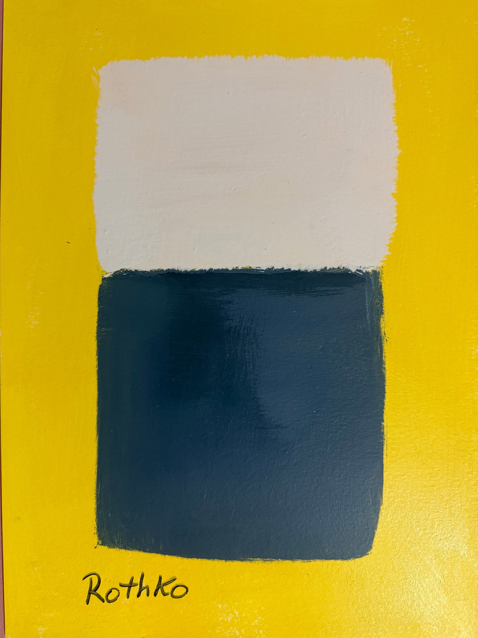 Abstract Painting on Paper: Abstract Painting on Paper, Modern Art, Painted on Paper (After artist).Approx Measurements:18 x 12 inches. It is being sold in the manner or style of the artist.