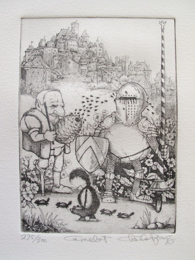 Charles Bragg limited edition hand-signed etching (1 of 2)