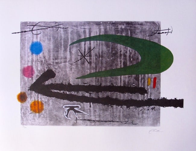 Joan Miro Limited Edition Lithograph (1 of 1)