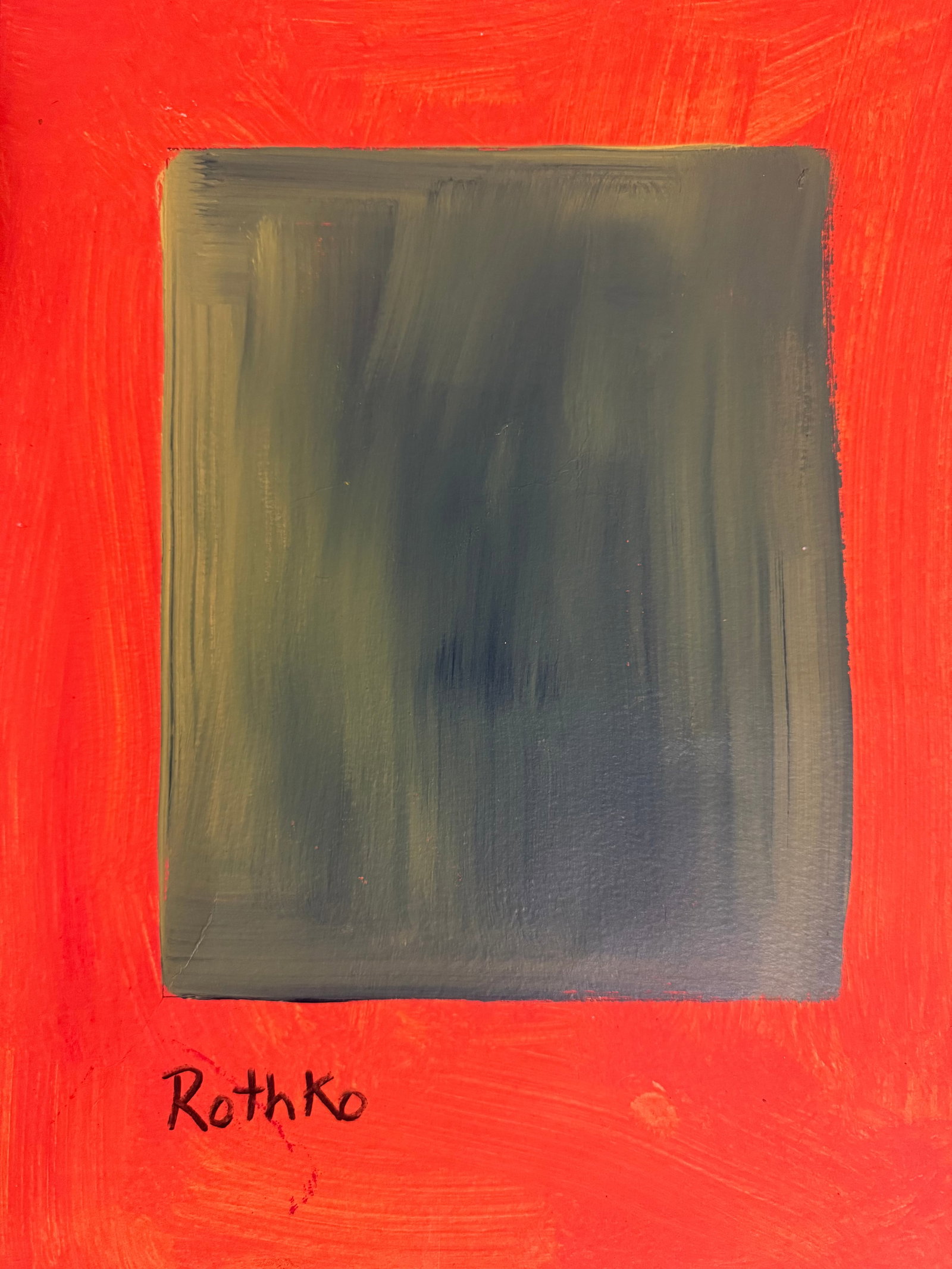 Abstract Painting on Paper: Abstract Painting on Paper, Modern Art, Painted on Paper (After artist).Approx Measurements:18 x 12 inches. It is being sold in the manner or style of the artist.
