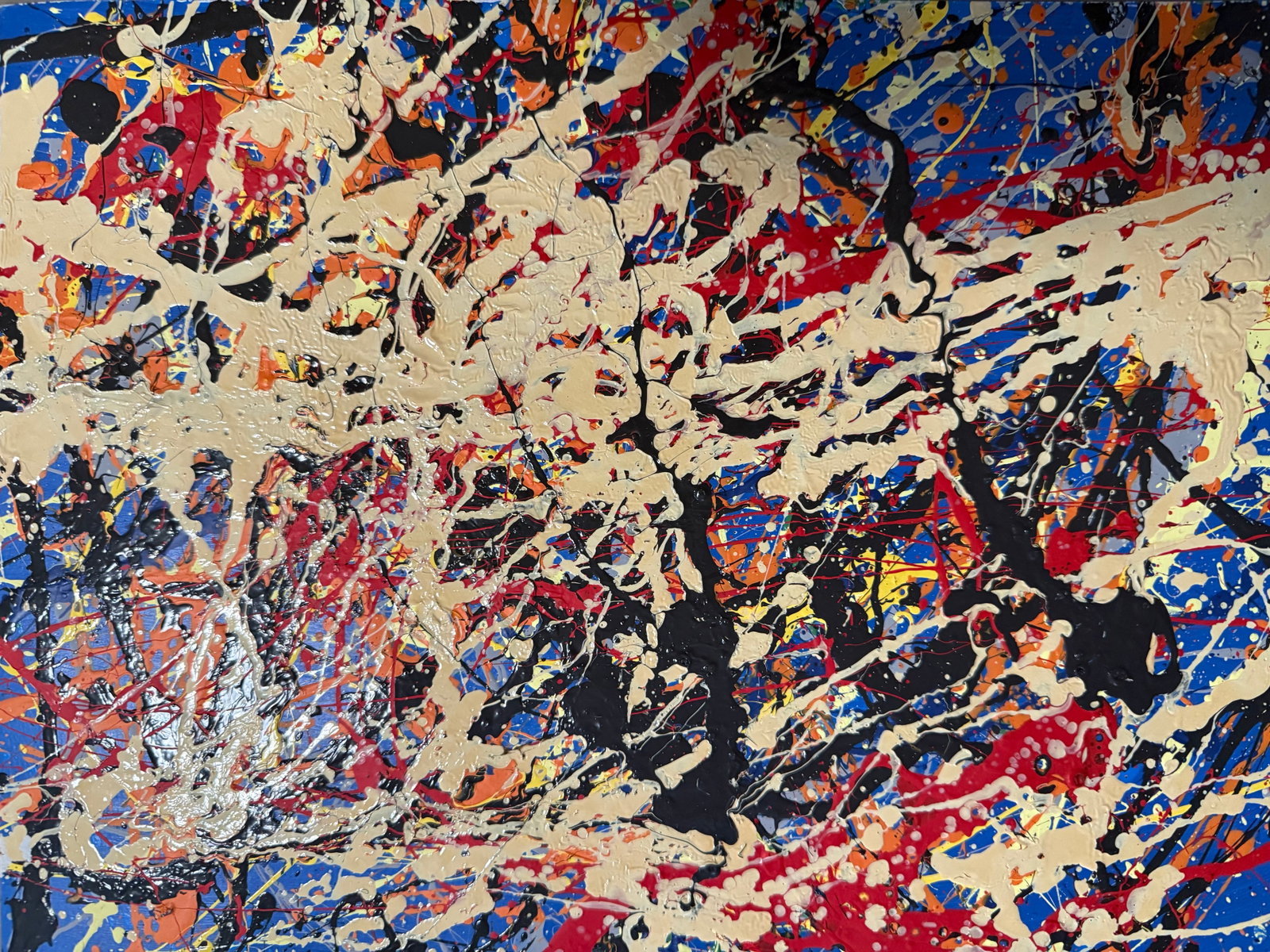 Jackson Pollock Style Abstract Expressionist Painting (1 of 2)