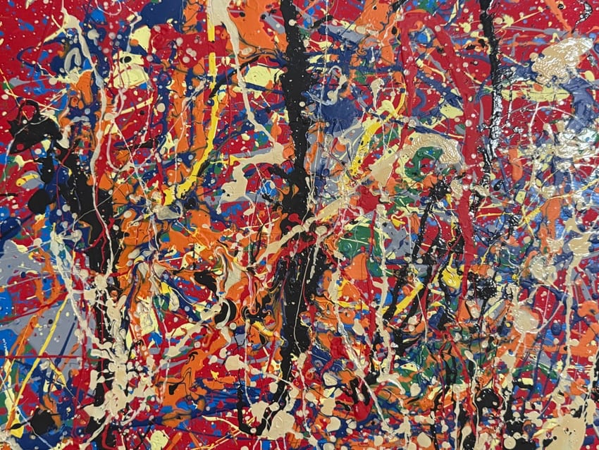 Jackson Pollock Style Abstract Expressionist Painting (1 of 2)
