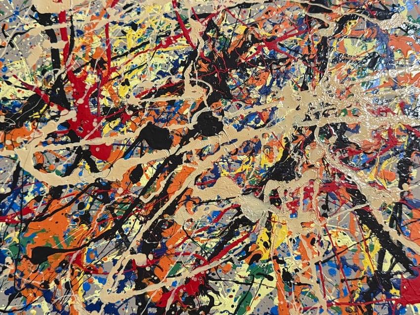 Jackson Pollock Style Abstract Expressionist Painting (1 of 2)