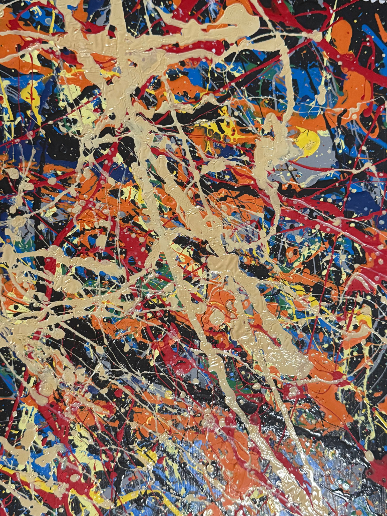 Jackson Pollock Style Abstract Expressionist Painting (1 of 2)