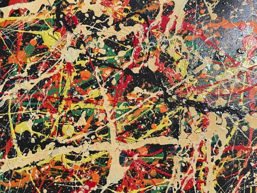 Jackson Pollock Style Abstract Expressionist Painting (1 of 2)