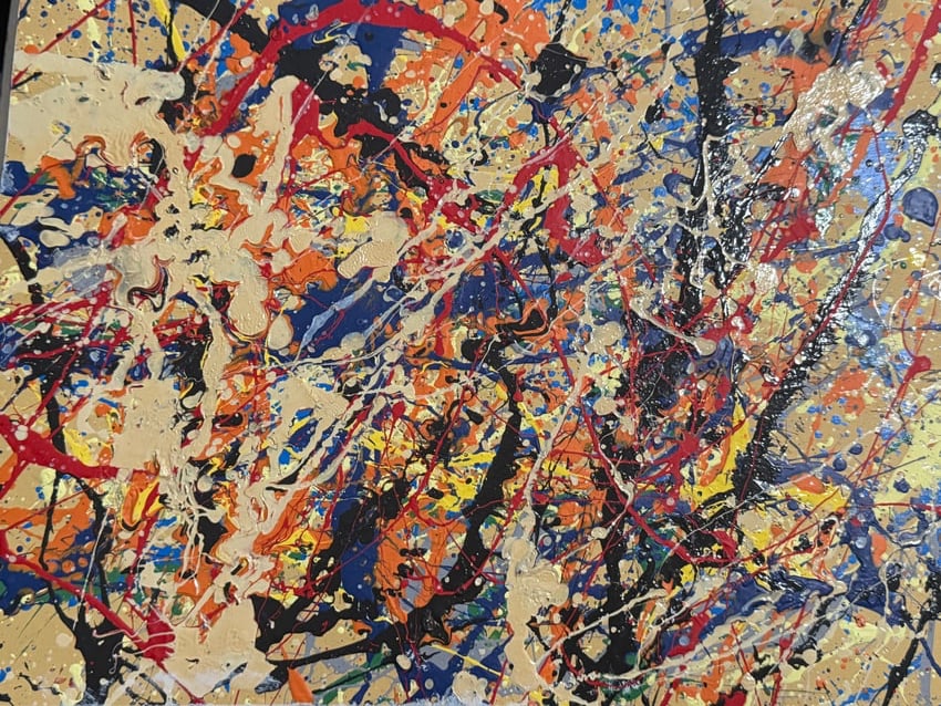 Jackson Pollock Style Abstract Expressionist Painting (1 of 2)