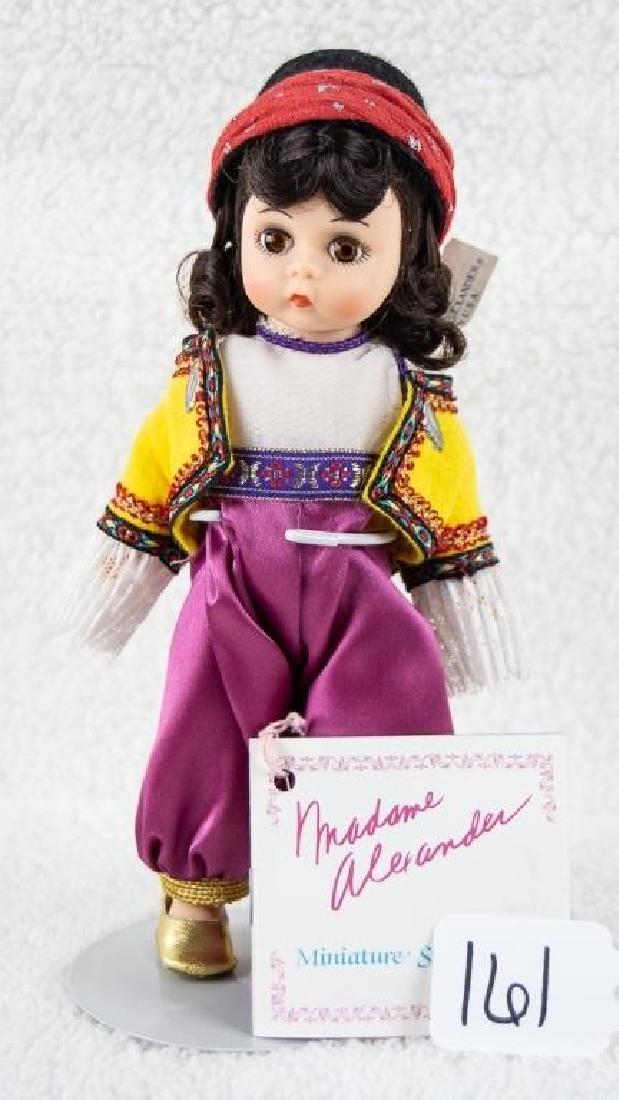 Madame Alexander Doll Anatolia 524: Madame Alexander Doll Anatolia 524 Madame Alexander International Series Anatolia Doll; 8" tall; original box; arm tag included, but not attached. Box shows wear on edges. Very good condition. Doll st