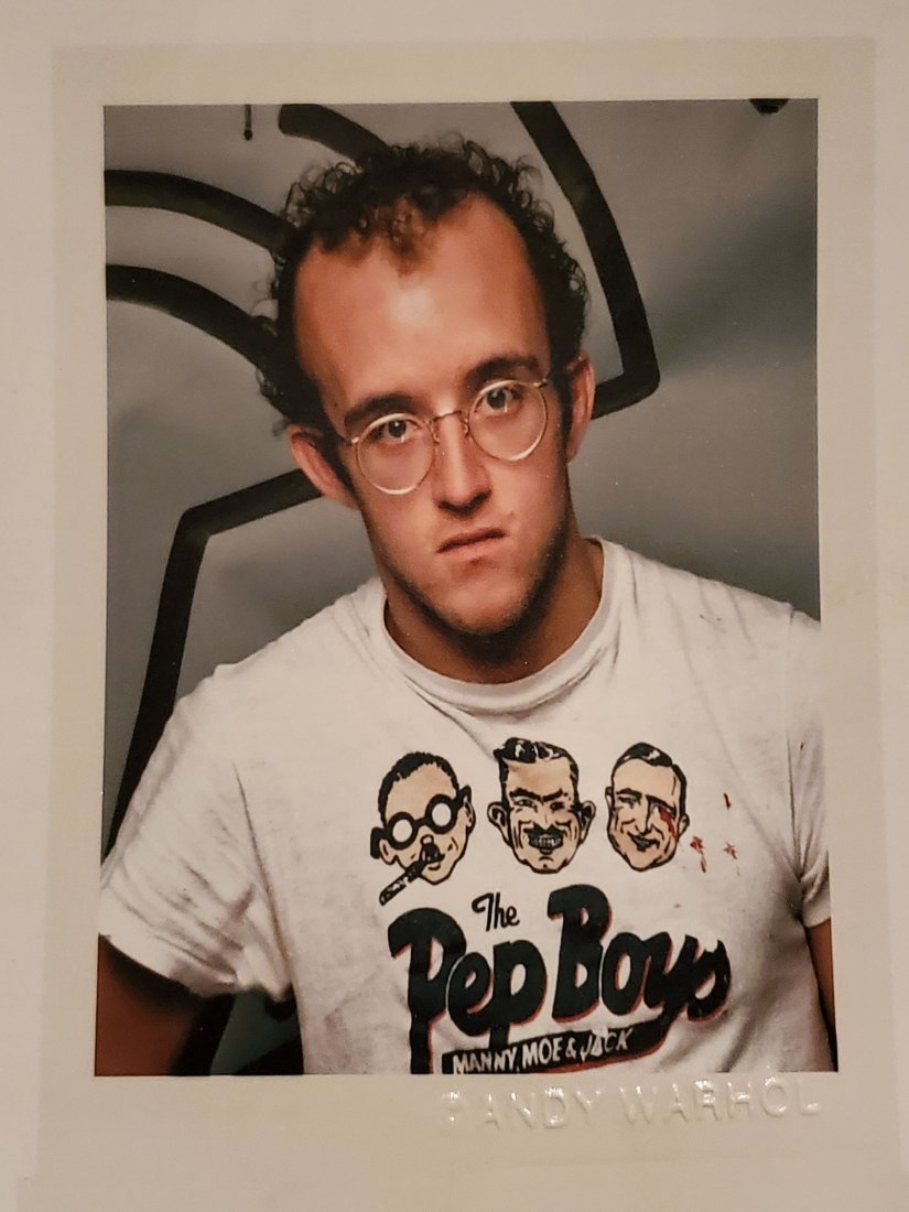 KEITH HARING-ANDY WARHOL POLAROID COA (1 of 4)