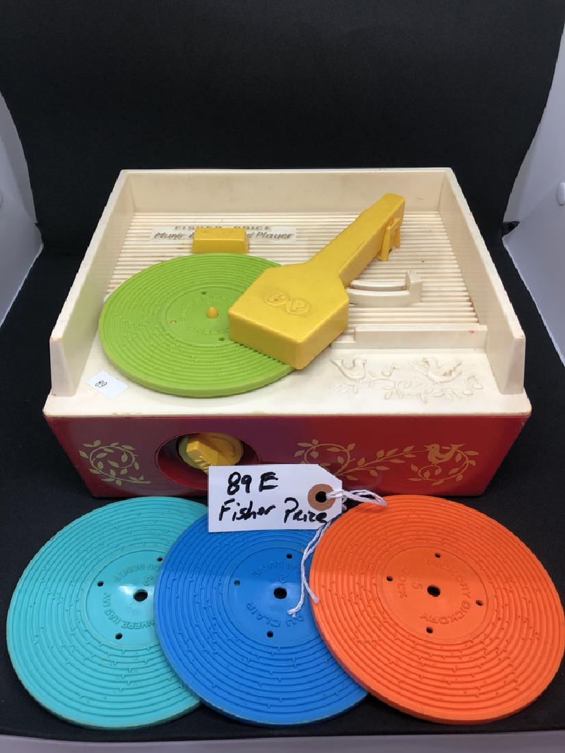 89E/ Fisher Price Music Box- Record Player: Fisher Price Toy