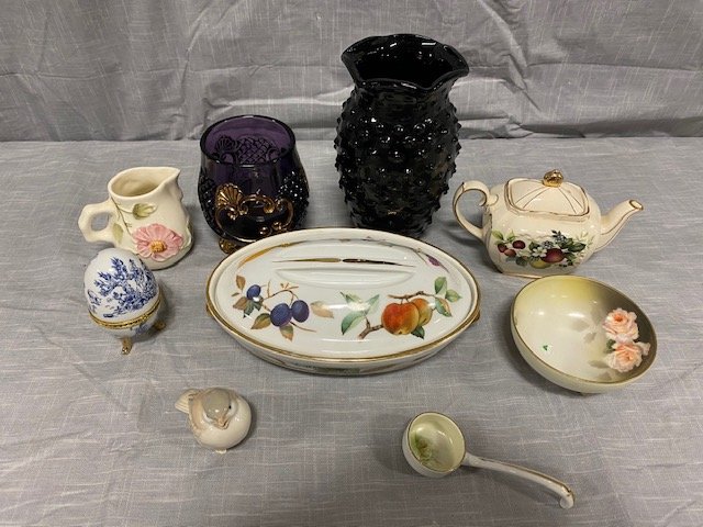 Misc Painted China and Vases: Glass Egg China and Vases R.S Prussia