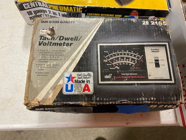 Sear Tach/Dwell Voltmeter: Sear Tach/Dwell Voltmeter in box