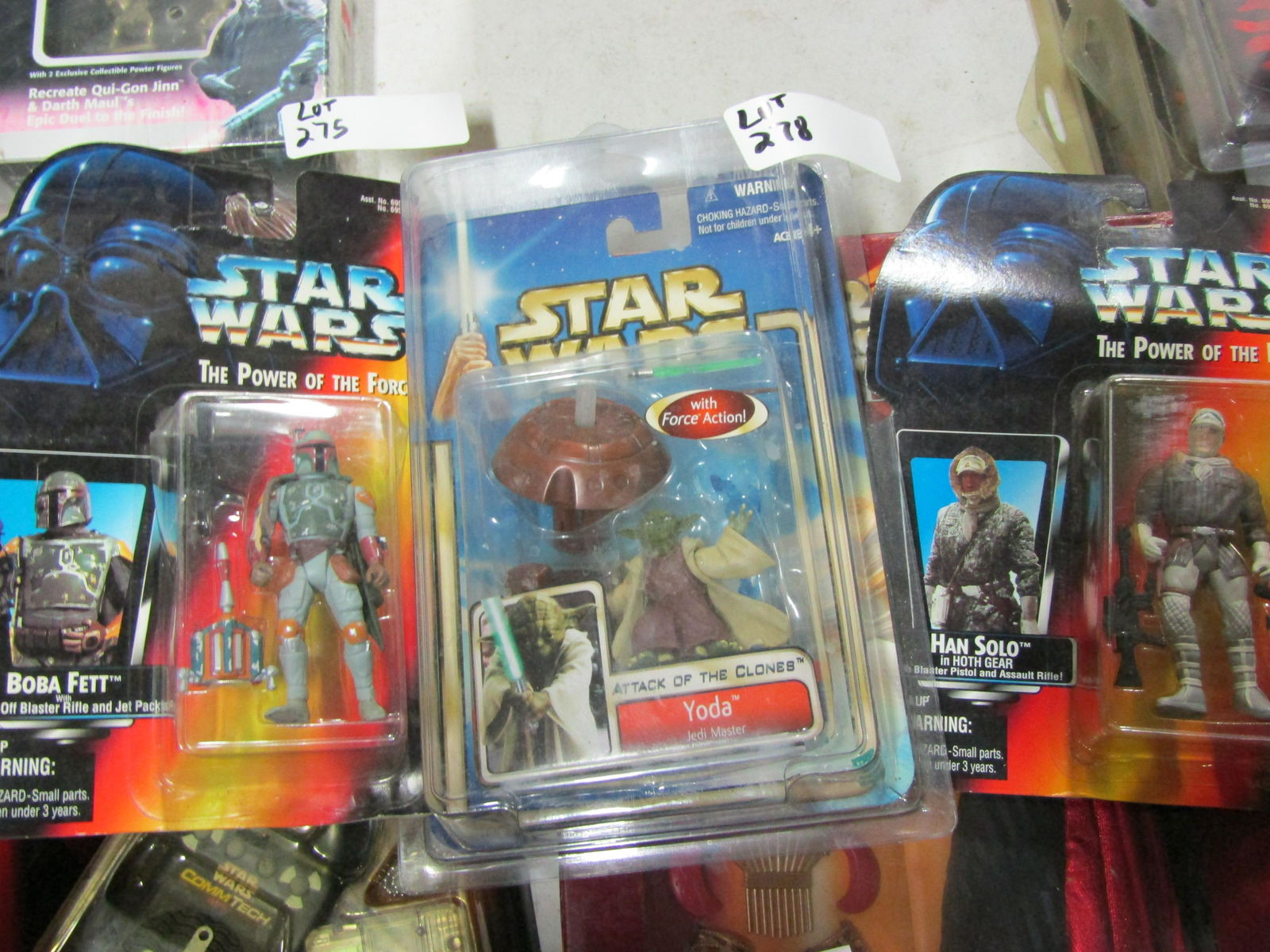 Star Wars Figures: 3 Star wars Figure in the blister Pack Boba Fett ,yoda, Hans Solo