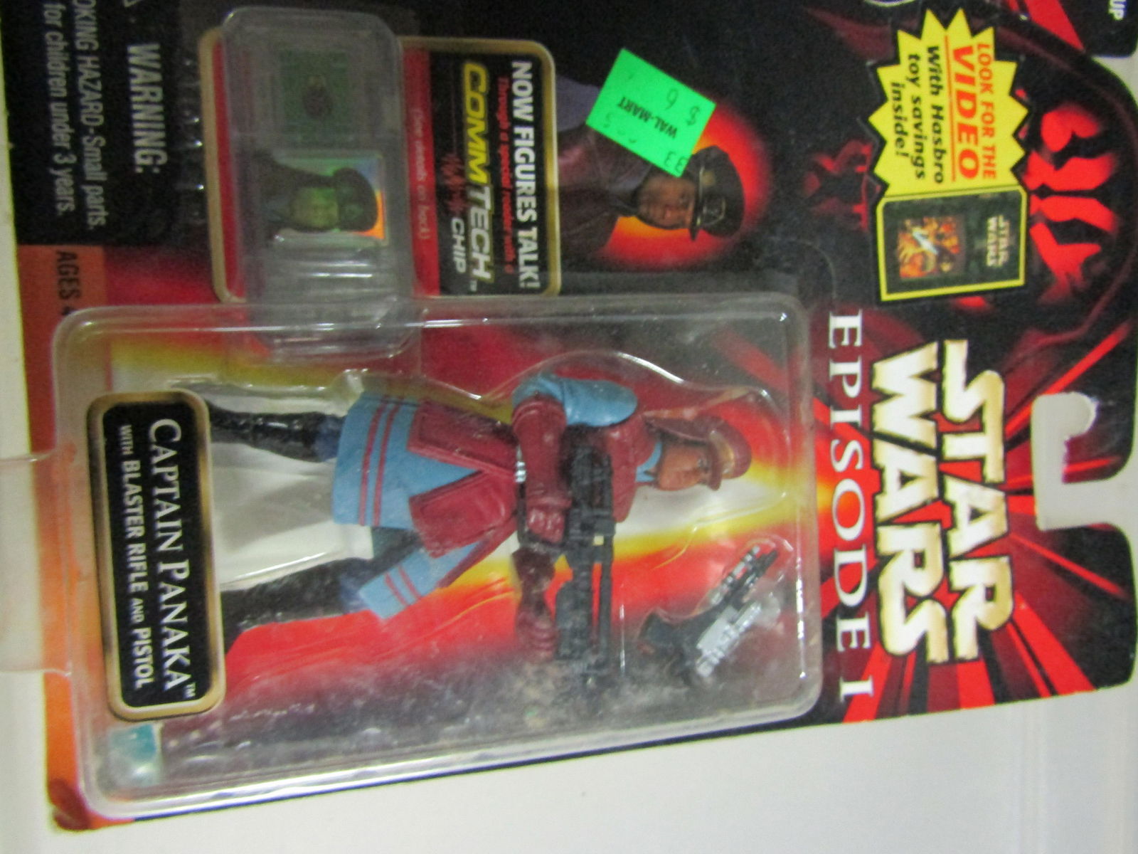 Star Wars Figures: 3 Star wars Figure in the blister Pack mace windu, captain panka, darth maul