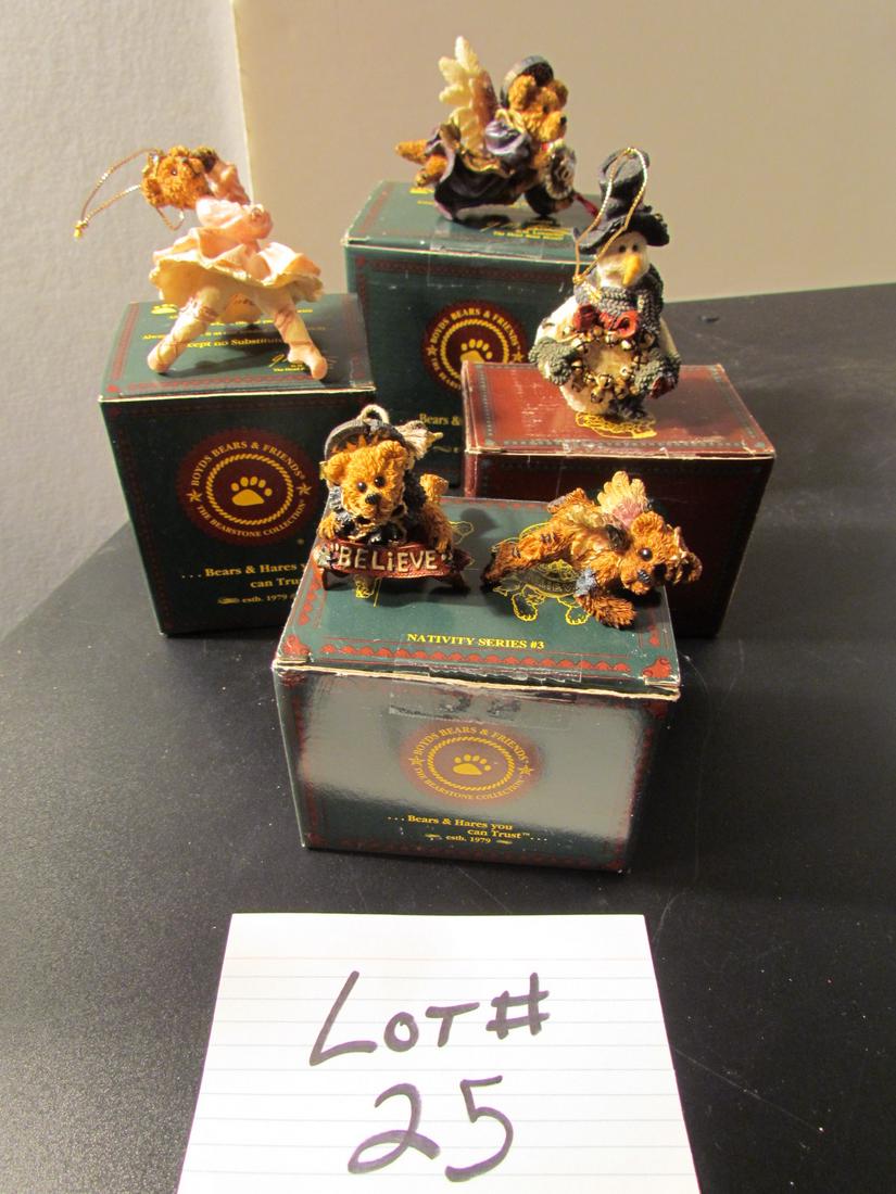 Lot of 5 Boyds Bear Ornaments (1 of 5)