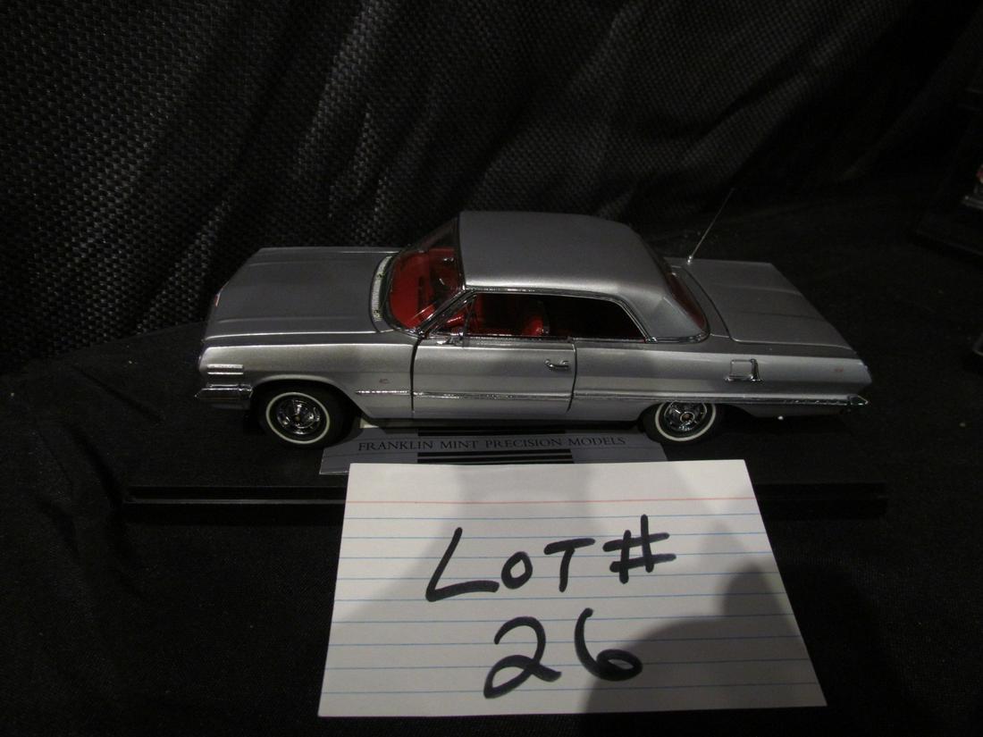 Franklin Mint 1963 Chevy Impala: This is a Very nice Franklin Mint Precision Model In good shape 1963 Chevy Impala SS no box but has tag and showcase