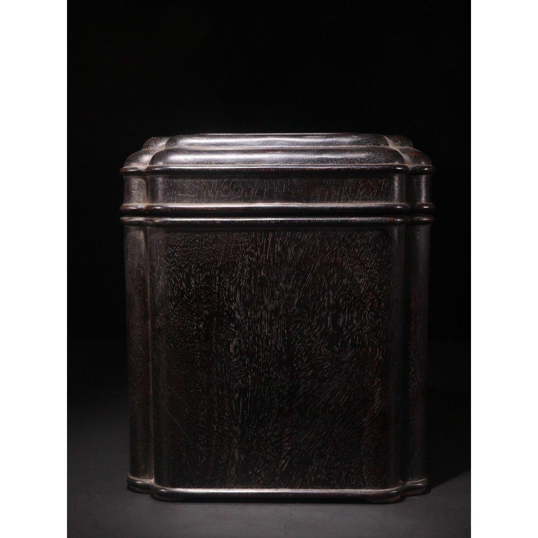 Late Qing Dynasty Zitan Wood Tea Caddy (1 of 9)