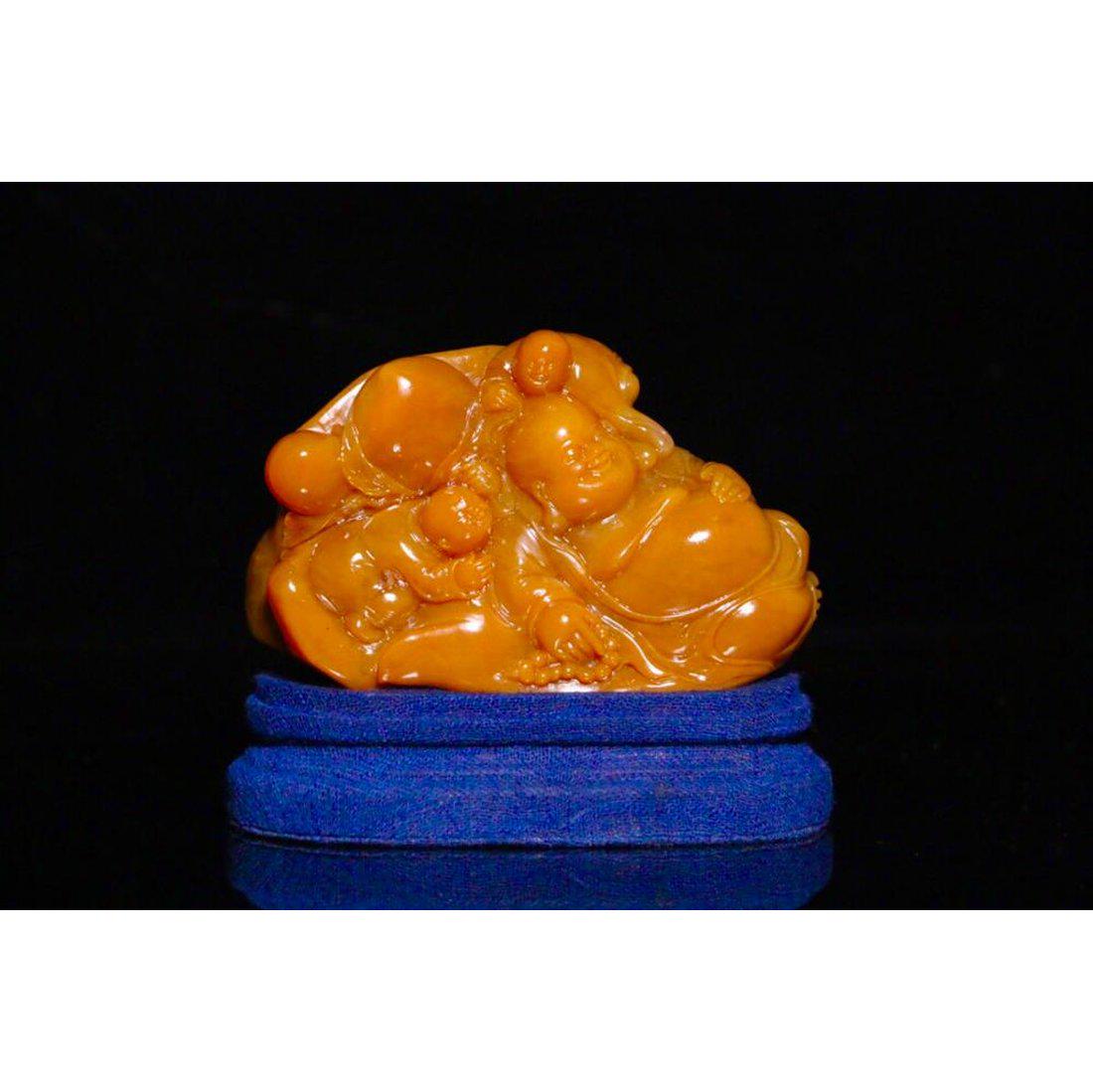 Qing Dynasty tianhuang stone ornament (1 of 9)