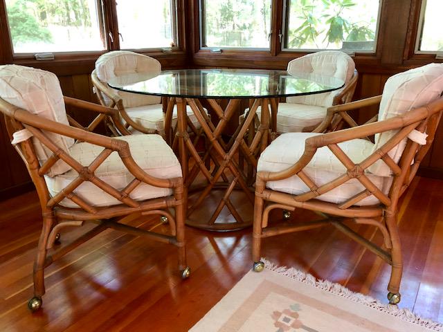 11 Piece Reed Bentwood Outdoor Patio Furniture Set (1 of 8)