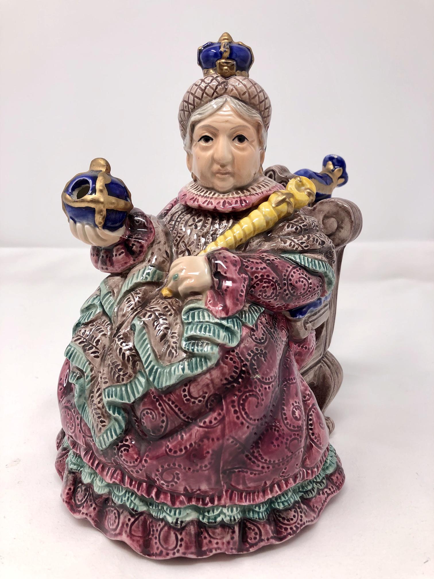 Fitz and Floyd Queen Victoria Limited Edition Teapot: Fitz and Floyd Collectors Series Limited Edition Teapot Queen Victoria Monarch of the British Empire. Number 967 of 1750. Approx. 8-inches tall, as-is, as-shown.