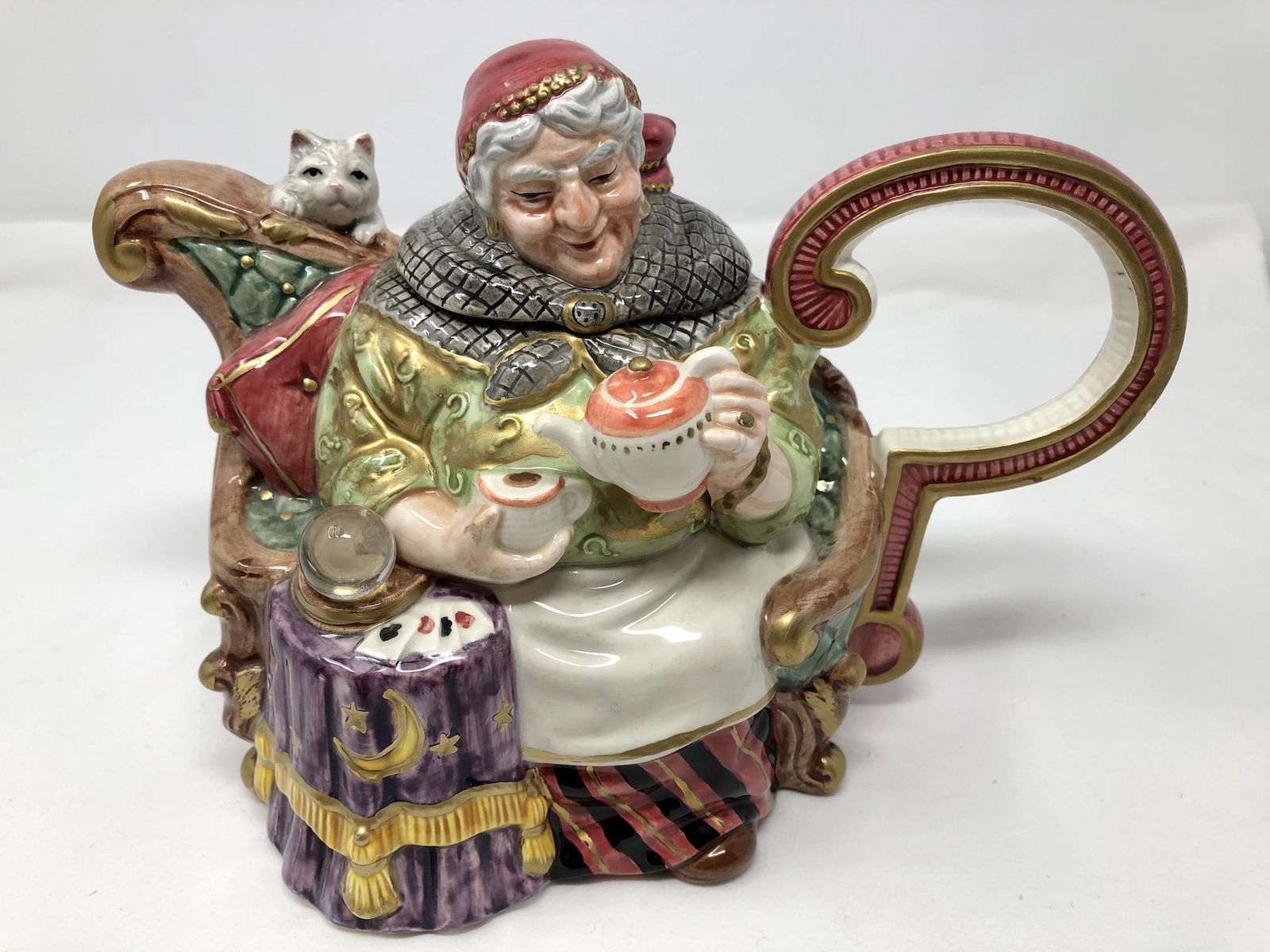 Fitz and Floyd The Fortune Teller Limited Edition: Fitz and Floyd Collectors Series Limited Edition Teapot The Fortune Teller. Number 611 of 2500. Approx. 7-inches Tall, as-is, as-shown.