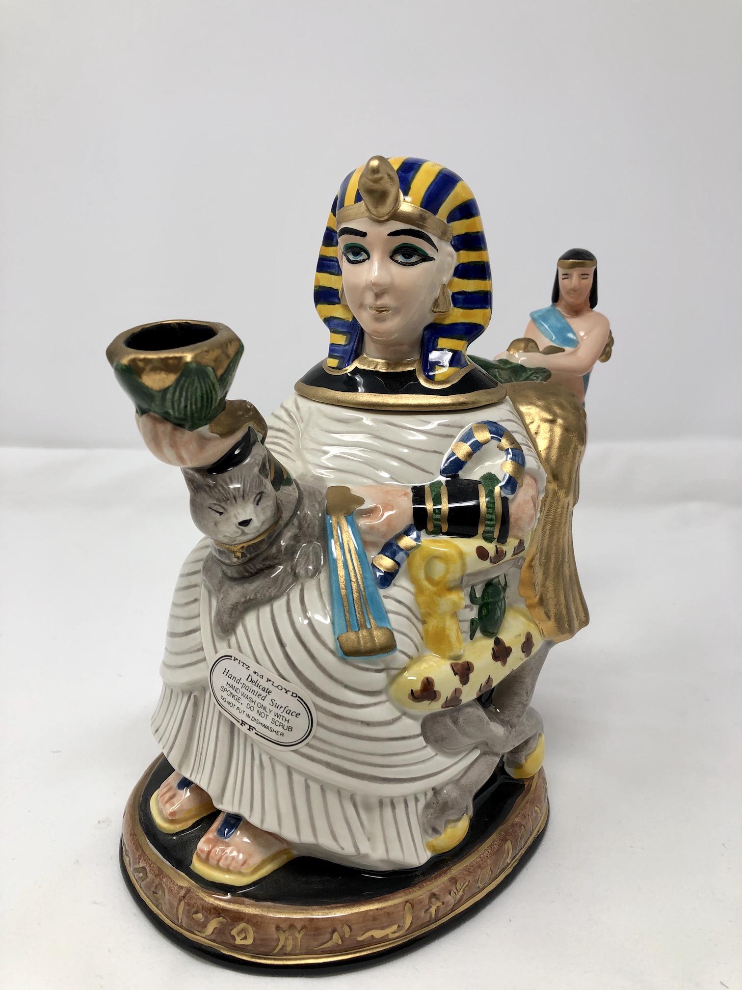 Fitz and Floyd Cleopatra Limited Edition Teapot: Fitz and Floyd Collectors Series Limited Edition Teapot Cleopatra Queen of Egypt. Number 819 of 1750. Approx. 8-inches Tall, as-is, as-shown.