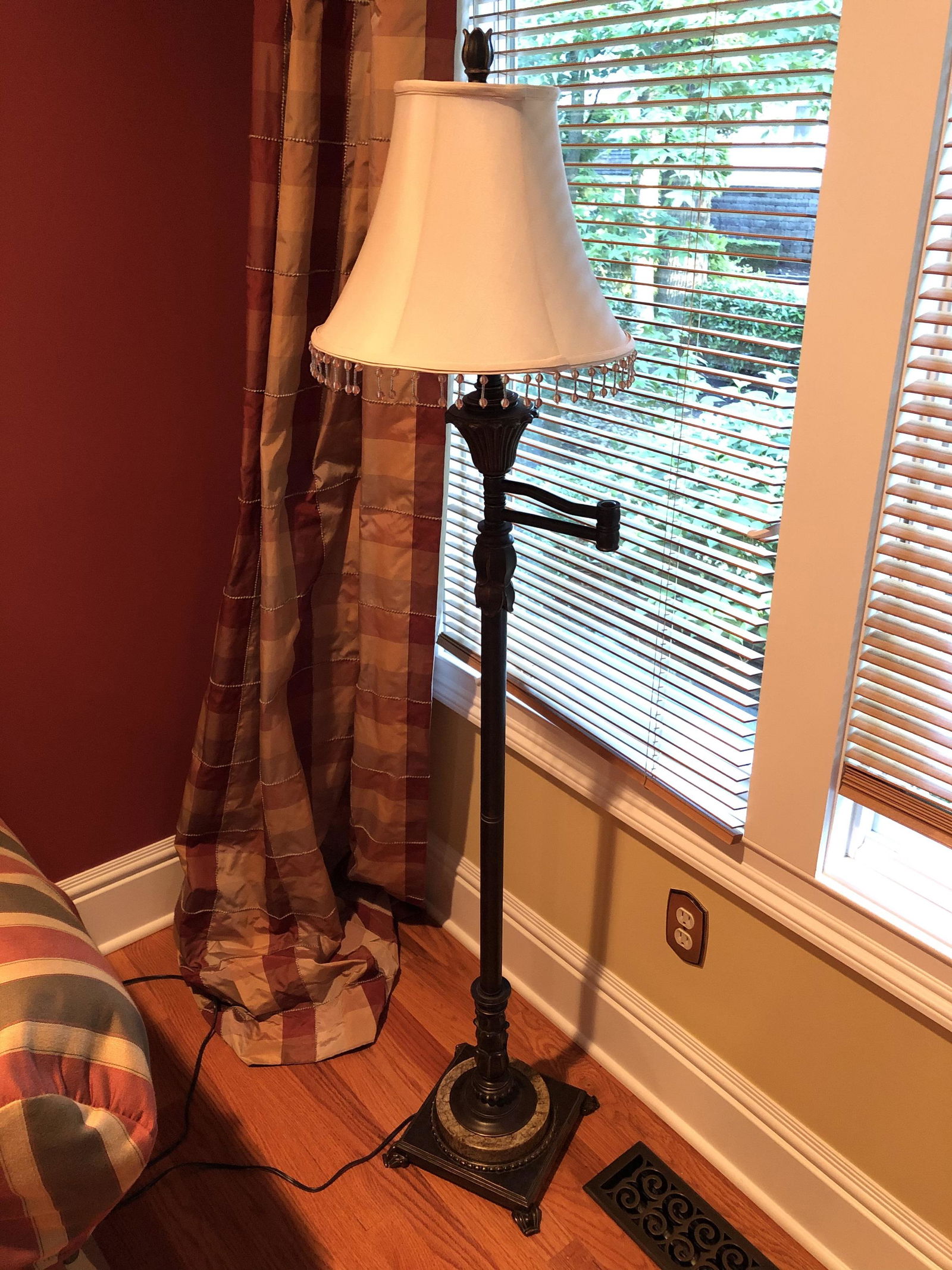 Bronze Swing-Out Floor and Table Lamp Pair (1 of 5)
