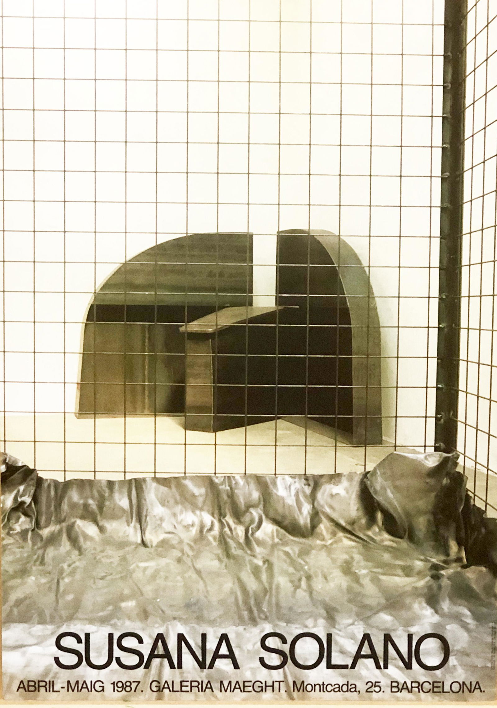 Susana Solano - Cartel anunciador.: Cartel litográfico original, Maeght editor, abril de 1987. Papel estucado brillo de 150 gr/m2. Notes: En excelente estado de conservación, nunca ha sido enmarcarda !!. Dimensions: Medidas de