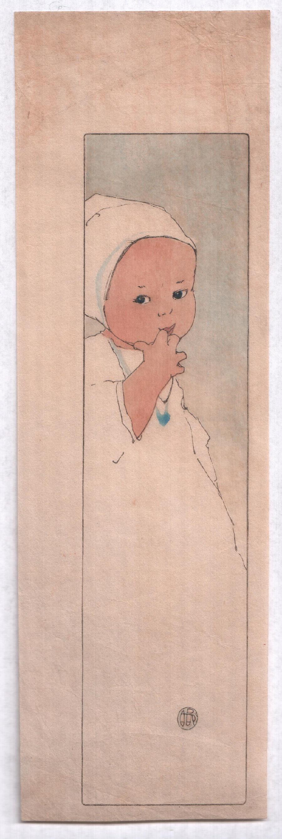 Bertha Lum Woodblock: Peter, c1920s NR (1 of 2)