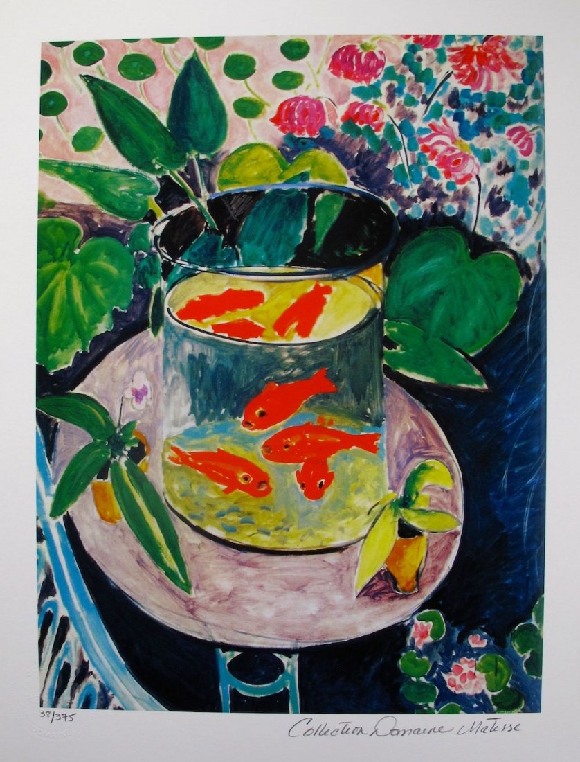 HENRI MATISSE - GOLDFISH Estate Signed Limited Edition (1 of 1)