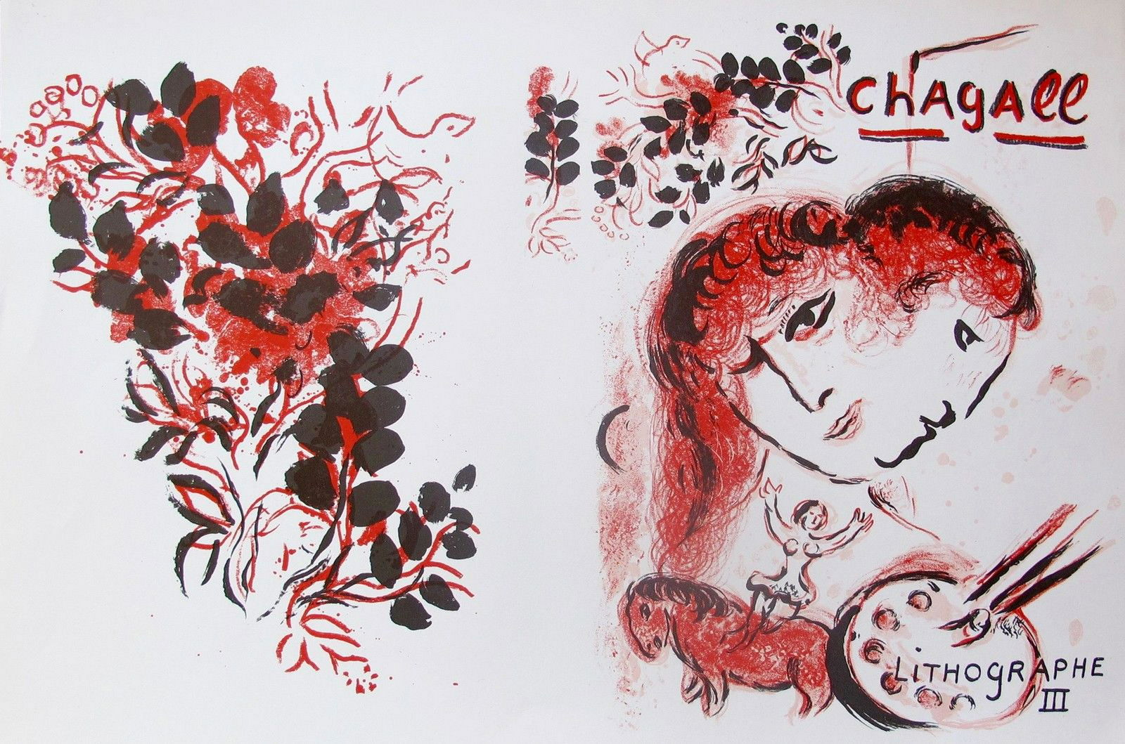 Marc Chagall Lithographe III 1974 Mourlot Lithograph (1 of 1)